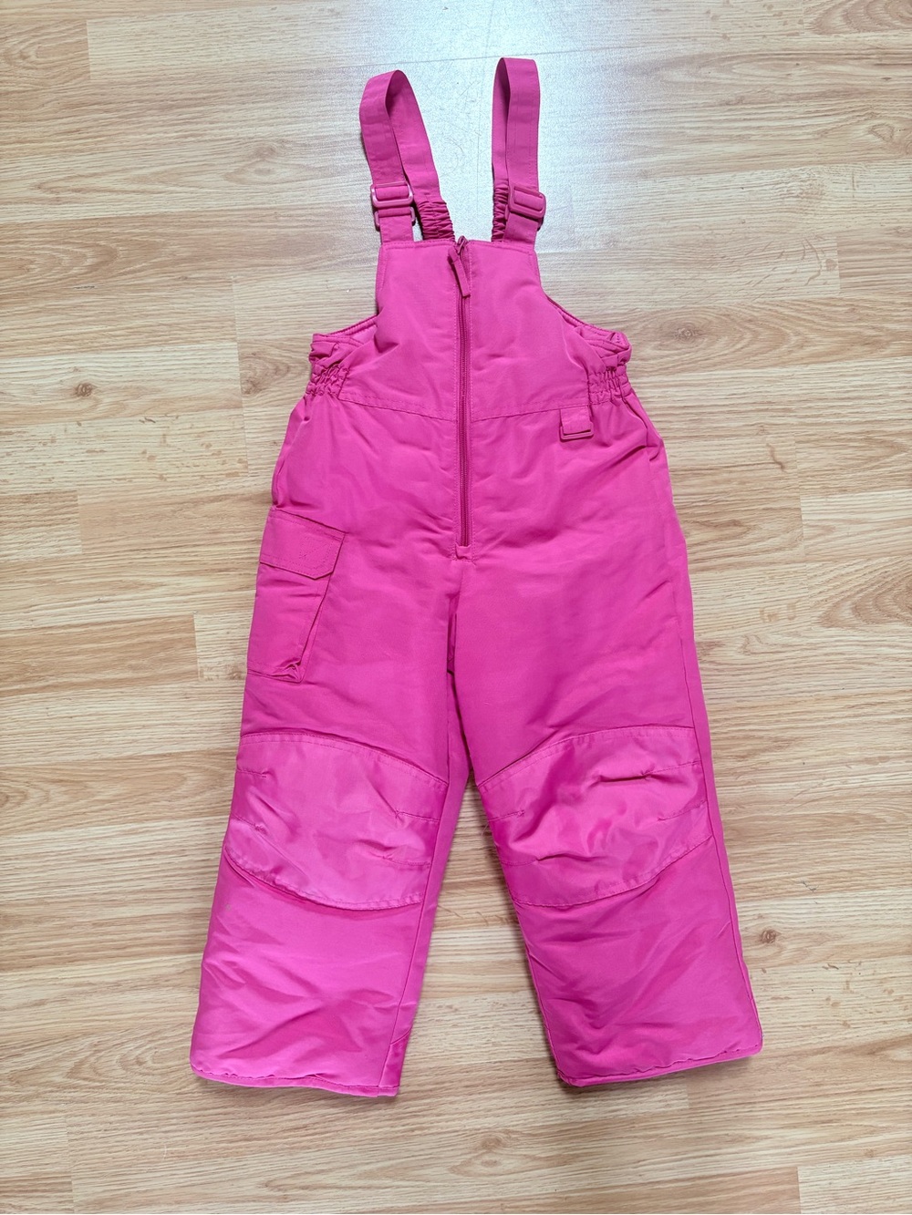 Energy Zone Girls Size XS 4/5 Bright Pink Insulated Snow Suit Overalls Winter